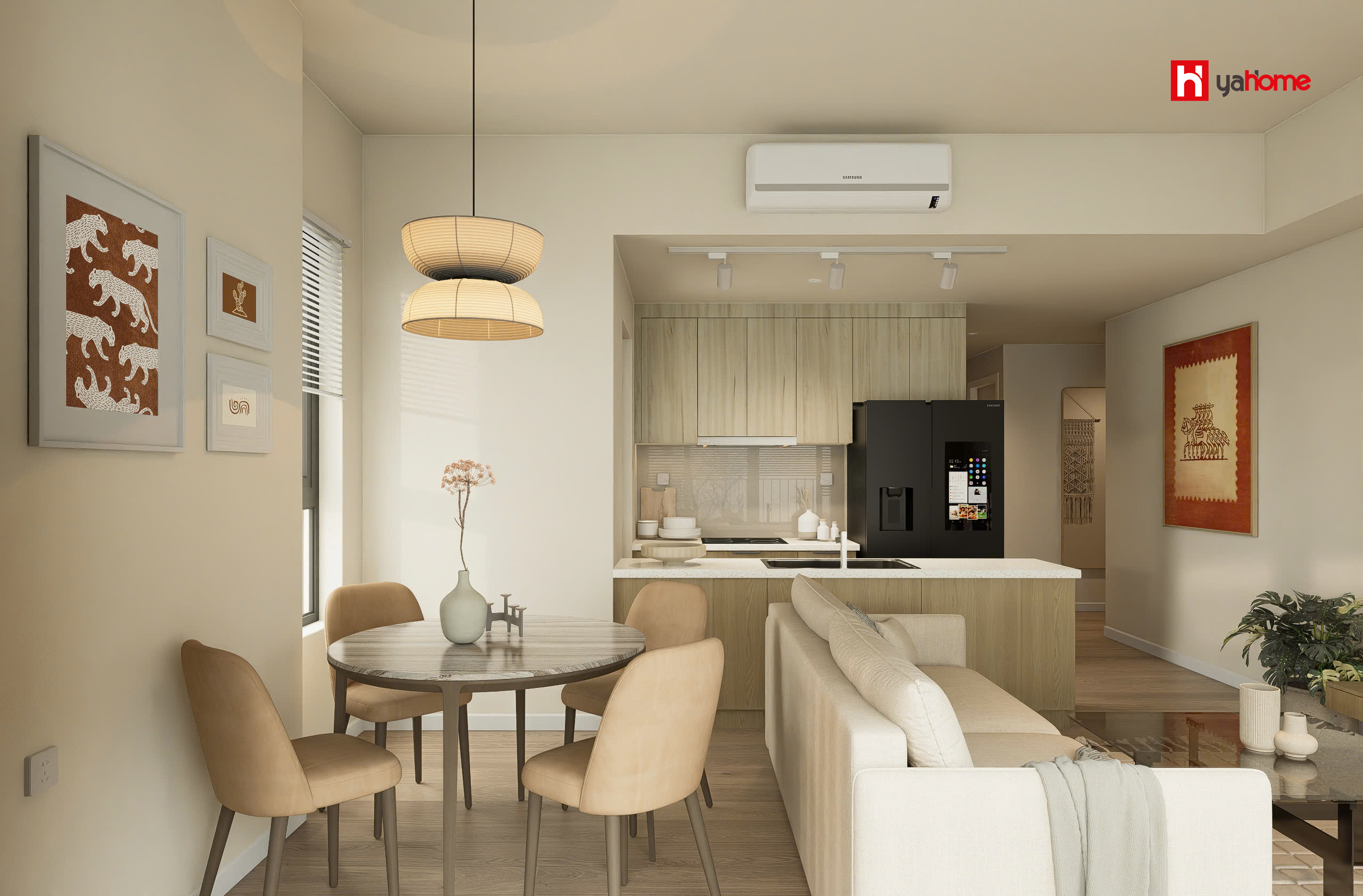 Hình ảnh 1 của dự án Thiết Kế Nội Thất Masteri An Phú: Bản Giao Hưởng Japandi Đầy Tinh Tế